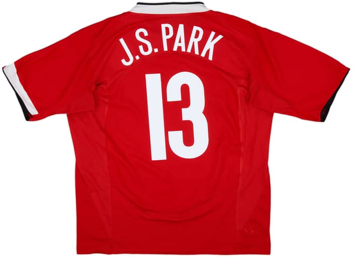 2004-06 Manchester United Home Shirt J.S.Park #13 - 7/10 - (L)
