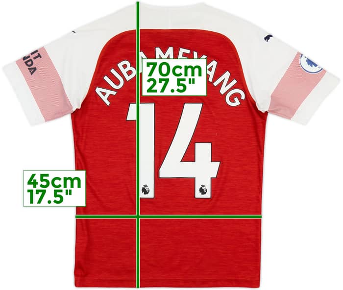 2018-19 Arsenal Home Shirt Aubameyang #14 - 5/10 - (S)