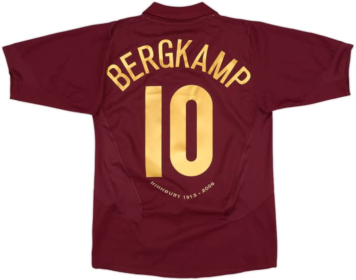 2005-06 Arsenal Home Shirt Bergkamp #10 - 5/10 - (M)