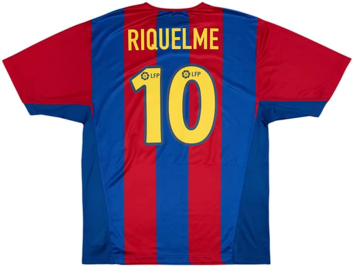 2002-03 Barcelona Basic Home Shirt Riquelme #10 - 6/10 - (XL)