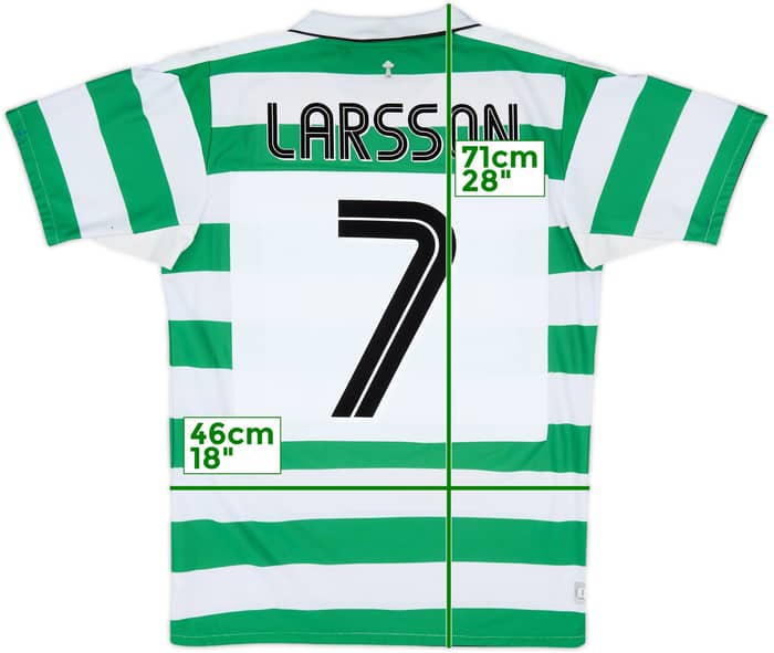 2003-04 Celtic Home Shirt Larsson #7 - 5/10 - (S)