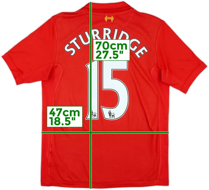 2012-13 Liverpool Home Shirt Sturridge #15 - 6/10 - (S)