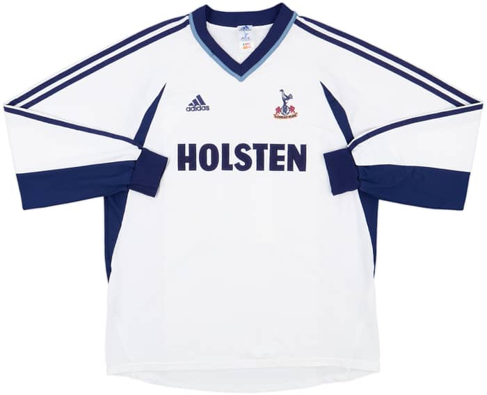 2001-02 Tottenham Home L/S Shirt Sheringham #10 - 7/10 - (XXL)