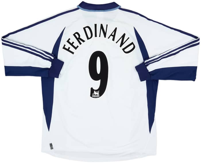 2001-02 Tottenham Home L/S Shirt Ferdinand #9 - 7/10 - (XXL)
