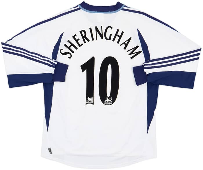 2001-02 Tottenham Home L/S Shirt Sheringham #10 - 5/10 - (XL)