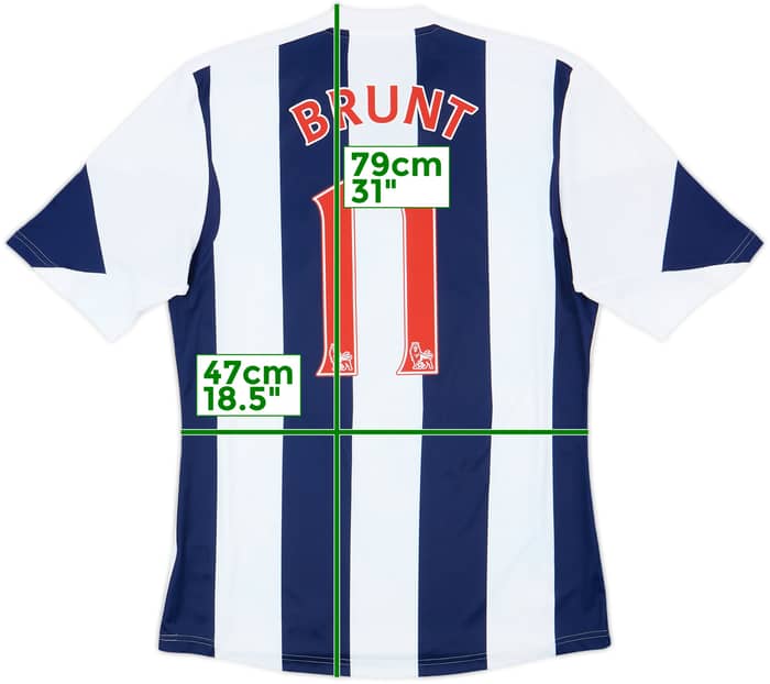 2013-14 West Brom Home Shirt Brunt #11 - 9/10 - (M)