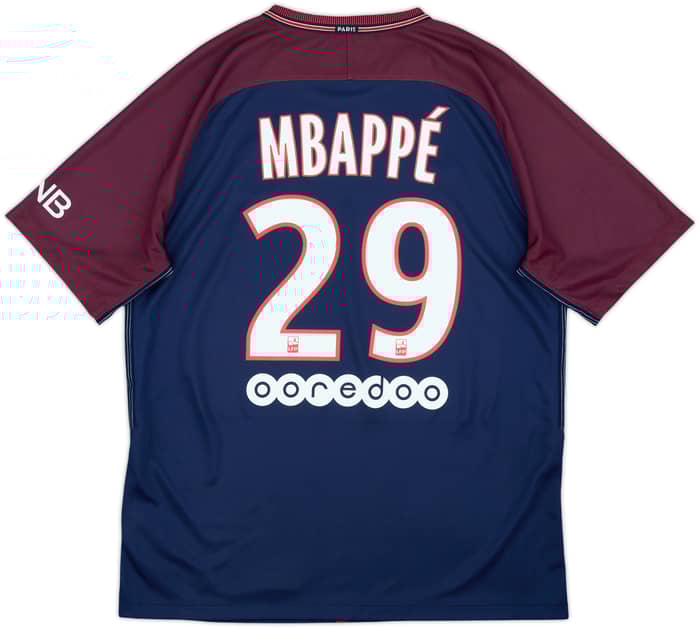 2017-18 Paris Saint-Germain Home Shirt Mbappe #29 - 10/10 - (L)