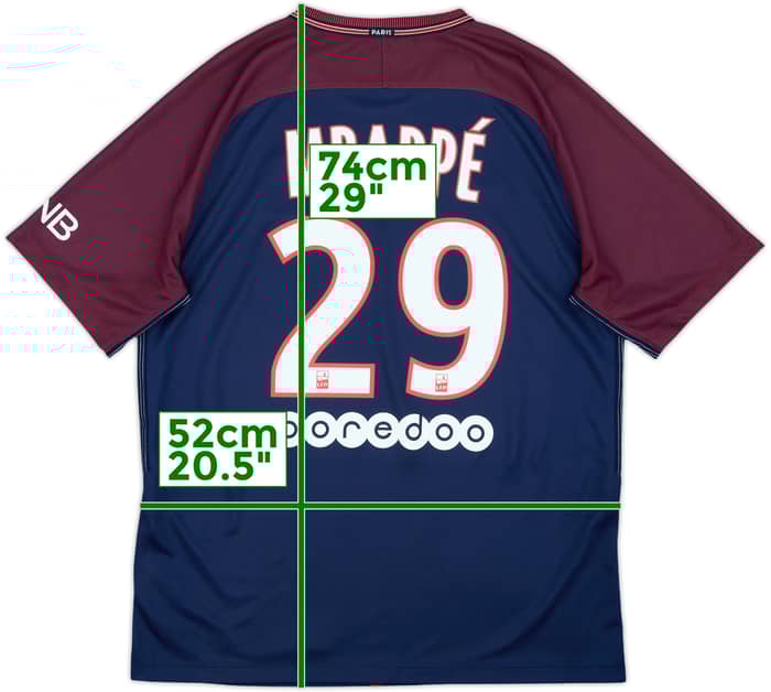 2017-18 Paris Saint-Germain Home Shirt Mbappe #29 - 10/10 - (L)