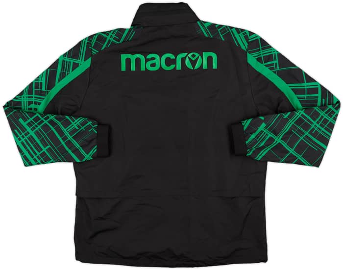 2021-22 Stoke City Macron Hooded Rain Jacket - 8/10 - (XL)