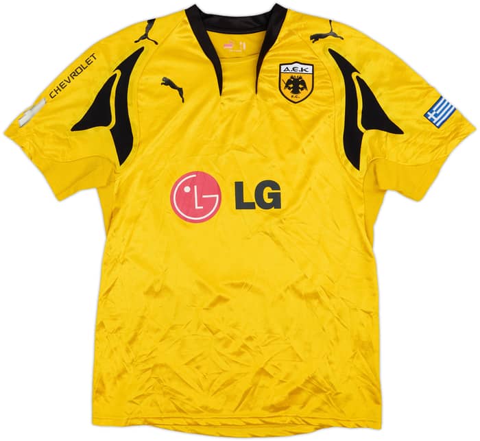 2007-08 AEK Athens Home Shirt Rivaldo #10 - 5/10 - (XL)