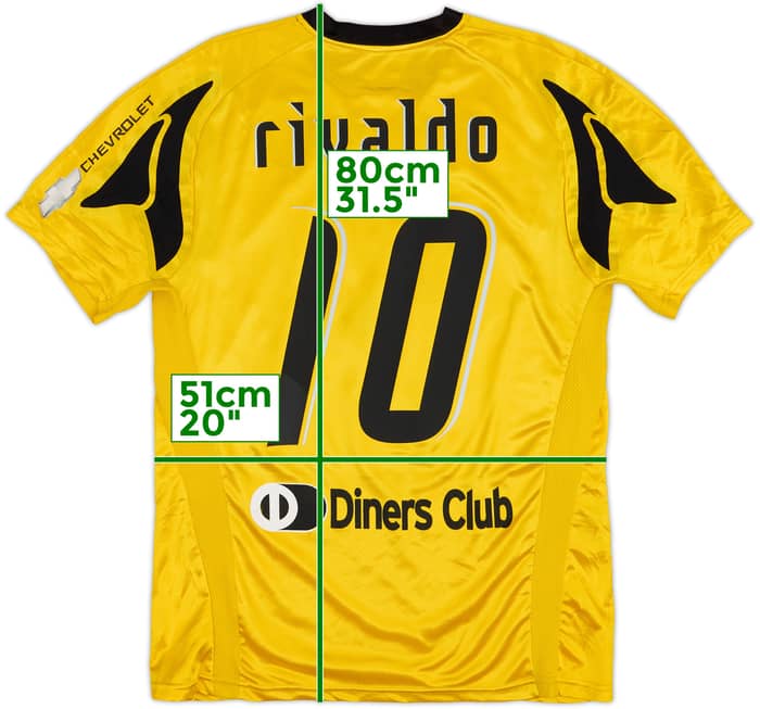 2007-08 AEK Athens Home Shirt Rivaldo #10 - 5/10 - (XL)