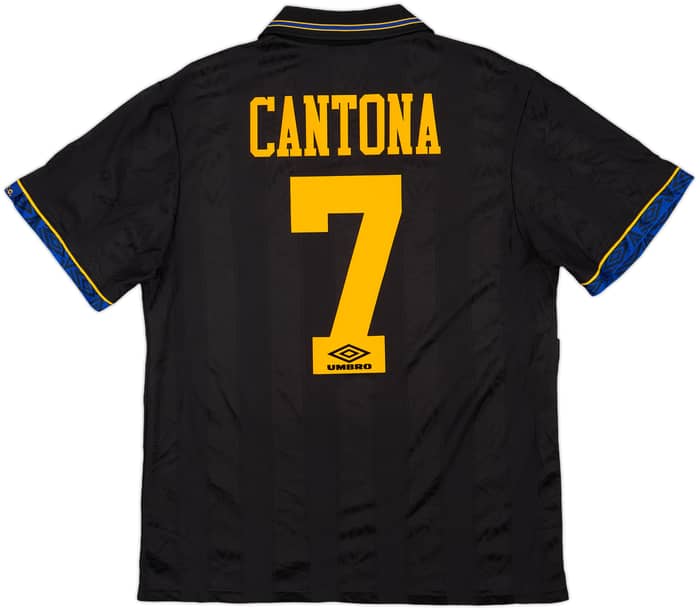 1993-95 Manchester United Away Shirt Cantona #7 - 9/10 - (L)