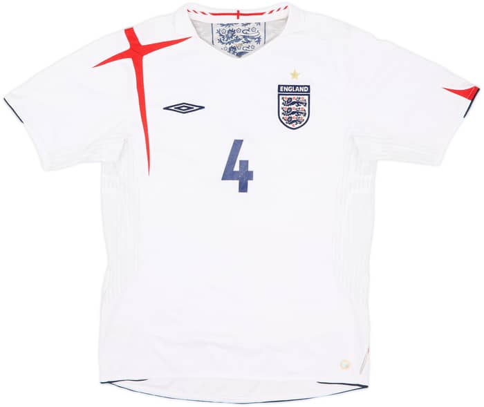 2005-07 England Home Shirt Gerrard #4 - 4/10 - (M)