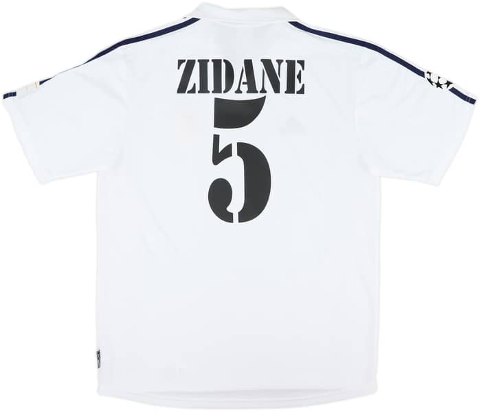 2001 Real Madrid Home Shirt Zidane #5 - 8/10 - (M)