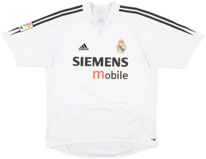 2004-05 Real Madrid Home Shirt Zidane #5 - 9/10 - (L)