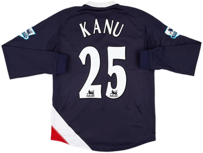 2005-06 West Brom Away L/S Shirt Kanu #25 - 9/10 - (S)