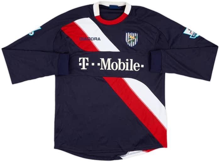 2005-06 West Brom Away L/S Shirt Kanu #25 - 9/10 - (S)