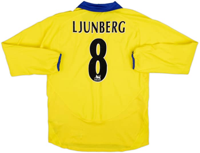 2003-05 Arsenal Away L/S Shirt Ljunberg #8 - 7/10 - (M)