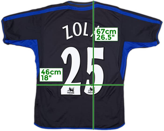 2002-04 Chelsea Away Shirt Zola #25 - 9/10 - (S)