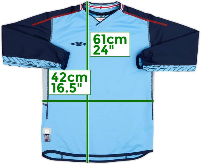 2002-03 England GK Shirt - 7/10 - (M.Boys)