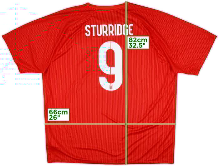 2014-15 England Away Shirt Sturridge #9 - 8/10 - (3XL)