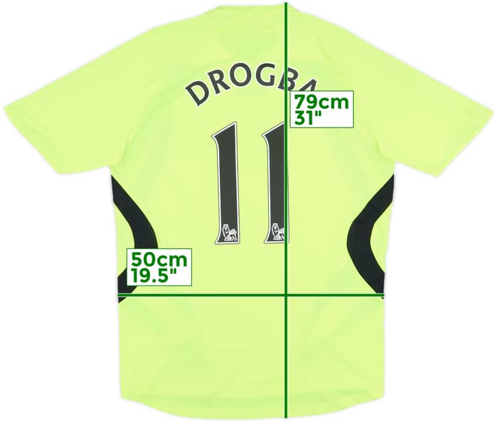 2007-08 Chelsea Away Shirt Drogba #11 - 8/10 - (M)