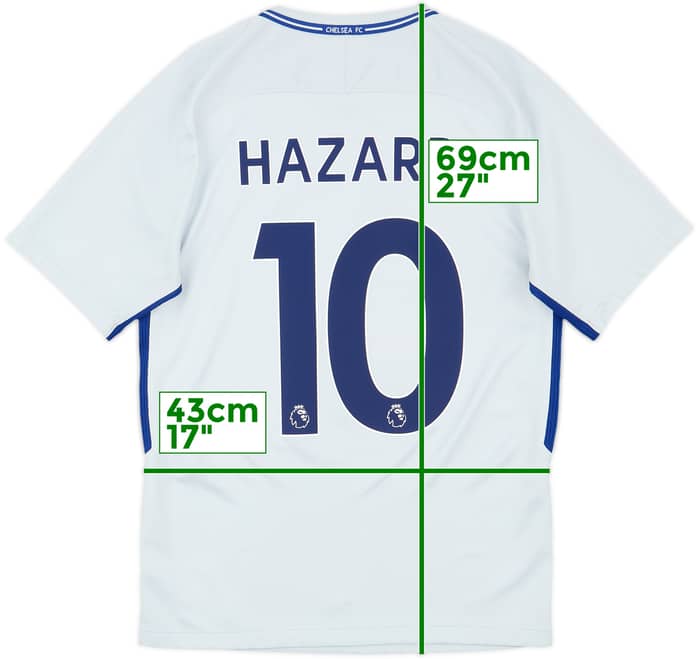 2017-18 Chelsea Away Shirt Hazard #10 - 9/10 - (S)