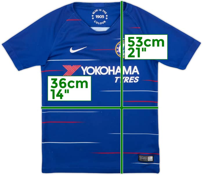 2018-19 Chelsea Home Shirt - 6/10 - (S.Boys)