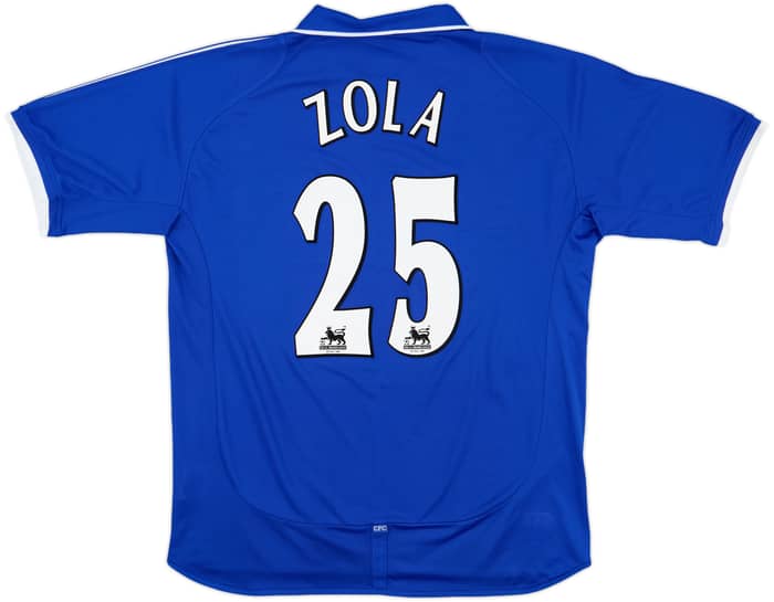 2001-03 Chelsea Home Shirt Zola #25 - 9/10 - (XL)