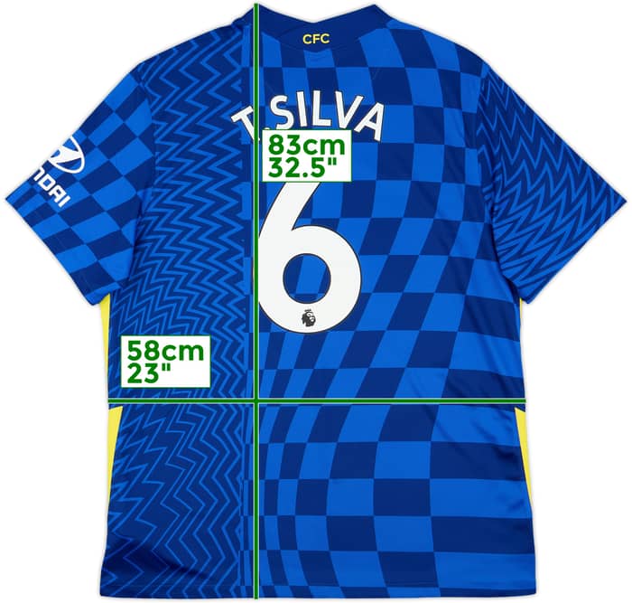 2021-22 Chelsea Home Shirt T.Silva #6 - 10/10 - (XL)