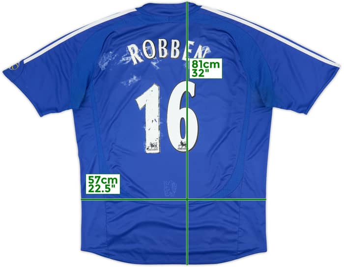 2006-08 Chelsea Home Shirt Robben #16 - 4/10 - (XXL)