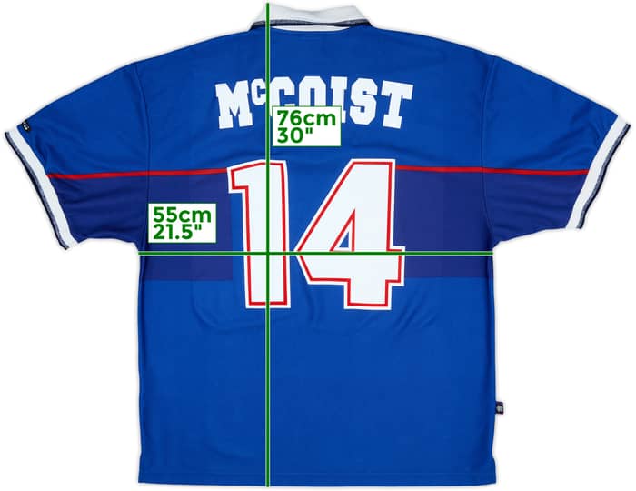 1997-99 Rangers Home Shirt McCoist #14 - 9/10 - (XL)