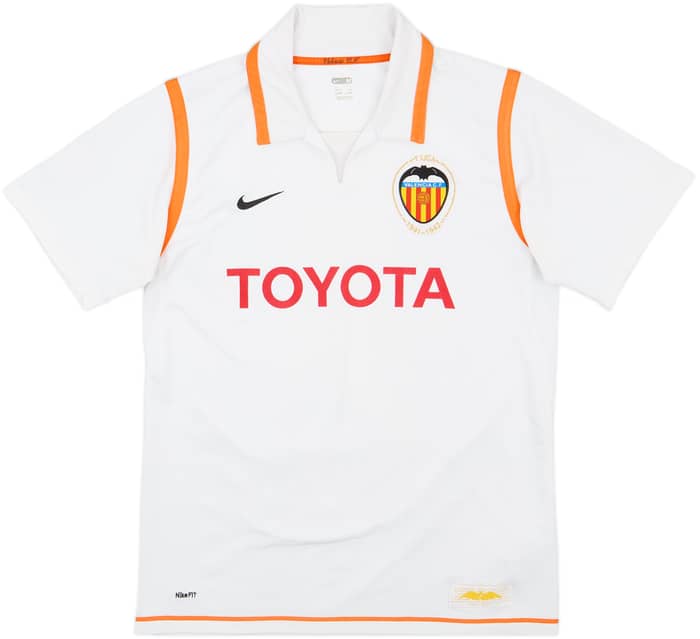 2007-08 Valencia Home Shirt David Villa #7 - 7/10 - (M)