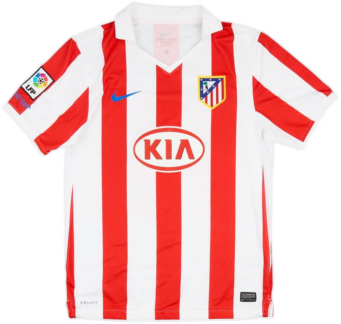 2010-11 Atletico Madrid Home Shirt #4 - 8/10 - (M)