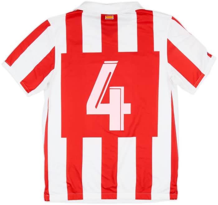 2010-11 Atletico Madrid Home Shirt #4 - 8/10 - (M)