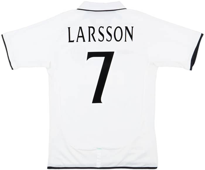 2001-02 Celtic Away Shirt Larsson #7 - 10/10 - (M)