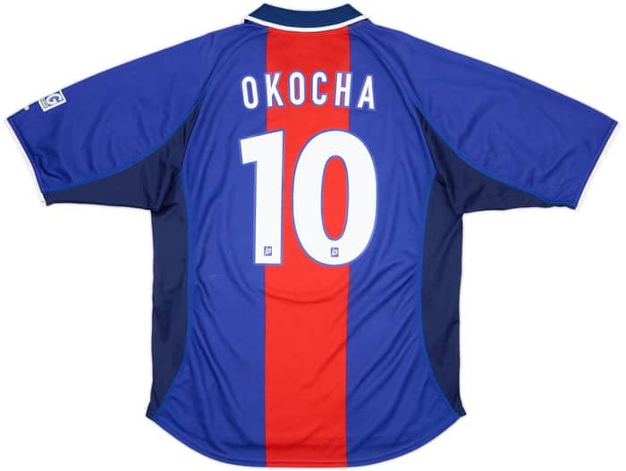 2000-01 Paris Saint-Germain Home Shirt Okocha #10 - 8/10 - (L)