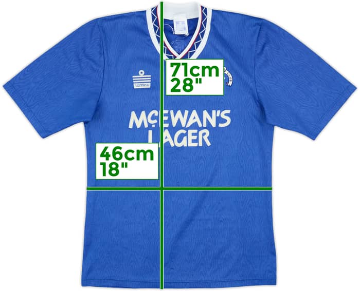 1990-92 Rangers Home Shirt - 9/10 - (M)