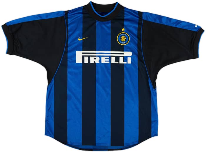 2000-01 Inter Milan Home Shirt Ronaldo #9 - 10/10 - (L)