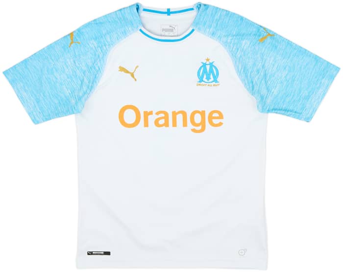 2018-19 Olympique Marseille Home Shirt Balotelli #9 - 8/10 - (S)