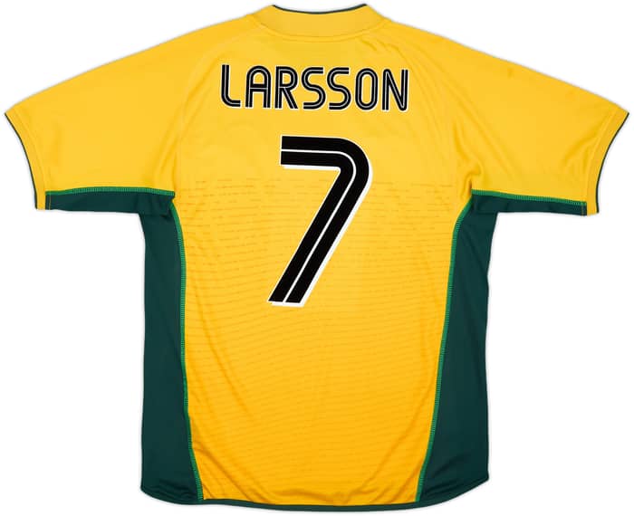 2002-03 Celtic Away Shirt Larsson #7 - 6/10 - (M)