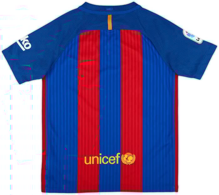 2016-17 Barcelona Home Shirt - 10/10 - (M.Boys)