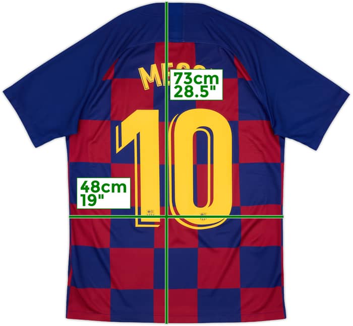 2019-20 Barcelona Home Shirt Messi #10 - 8/10 - (M)