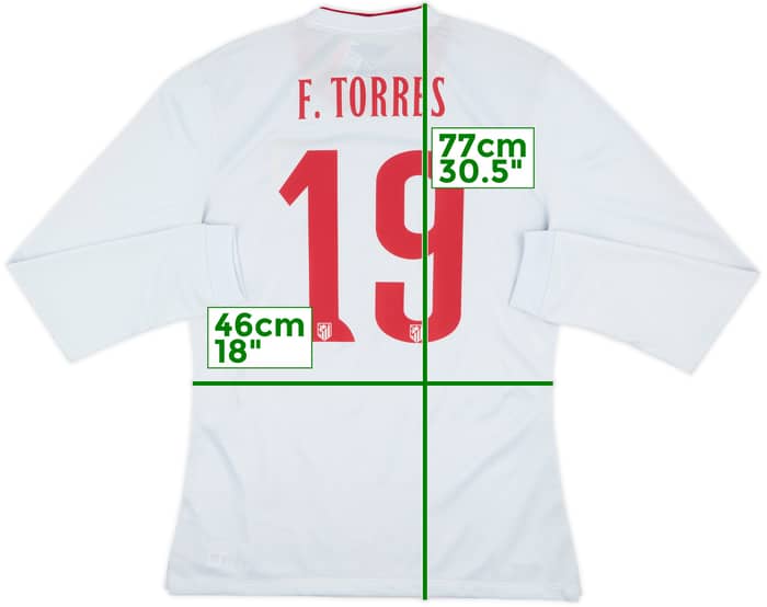2014-15 Atletico Madrid Player Issue Away Shirt F.Torres #19 (L)