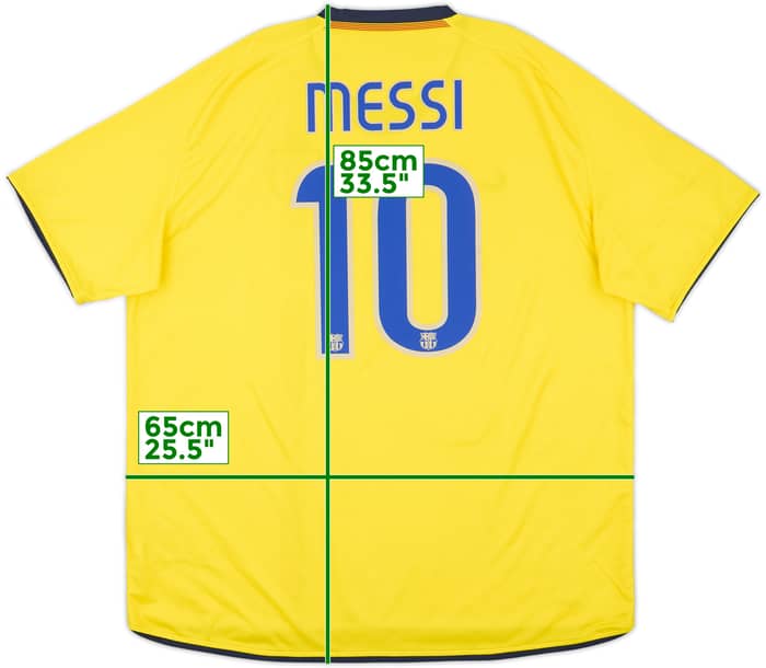 2008-10 Barcelona Away Shirt Messi #10 - 7/10 - (XXL)