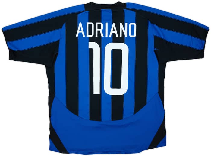 2003-04 Inter Milan Home Shirt Adriano #10 - 9/10 - (XL)
