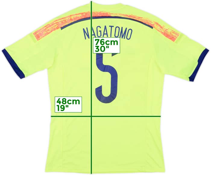 2014 Japan Away Shirt Nagatomo #5 (M)