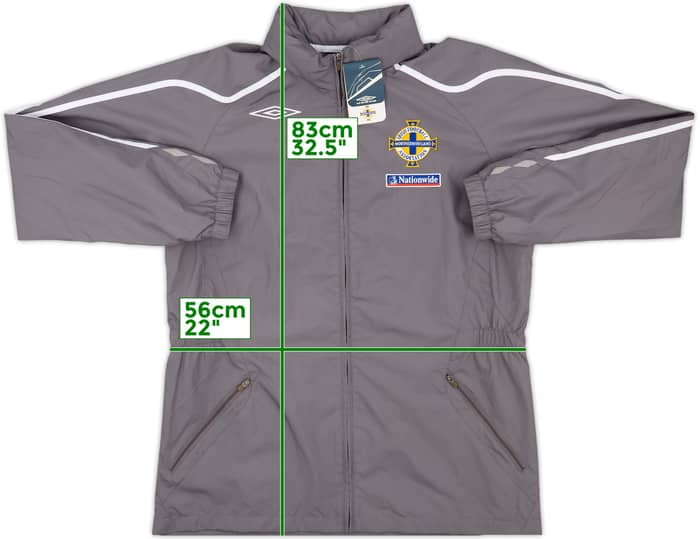 2007-09 Northern Ireland Umbro Hooded Rain Jacket (L)