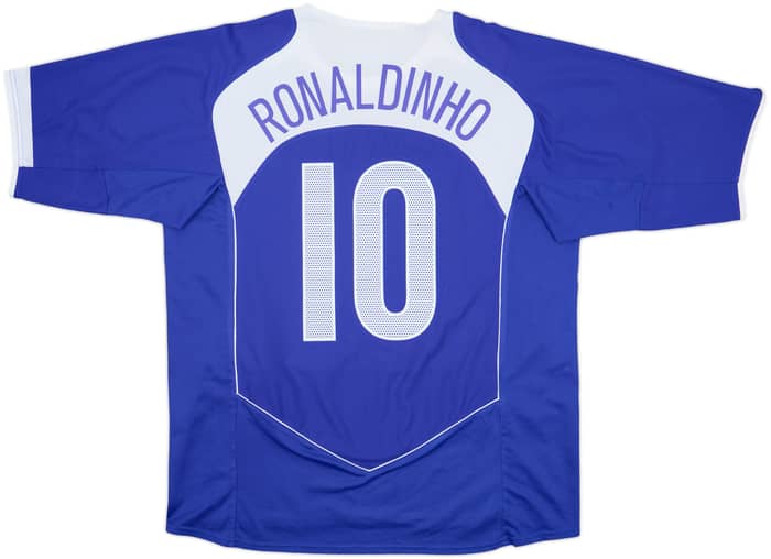 2004-06 Brazil Away Shirt Ronaldinho #10 - 8/10 - (XL)