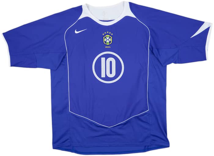 2004-06 Brazil Away Shirt Ronaldinho #10 - 8/10 - (XL)